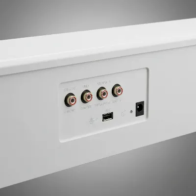 Kawai ES120 digital piano highlighting its modern connectivity options like Bluetooth and USB